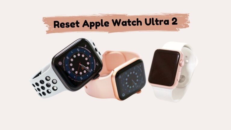 reset apple watch ultra 2